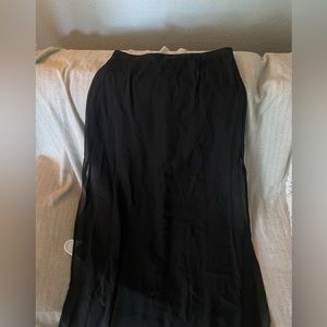 Black Sheer Skirt